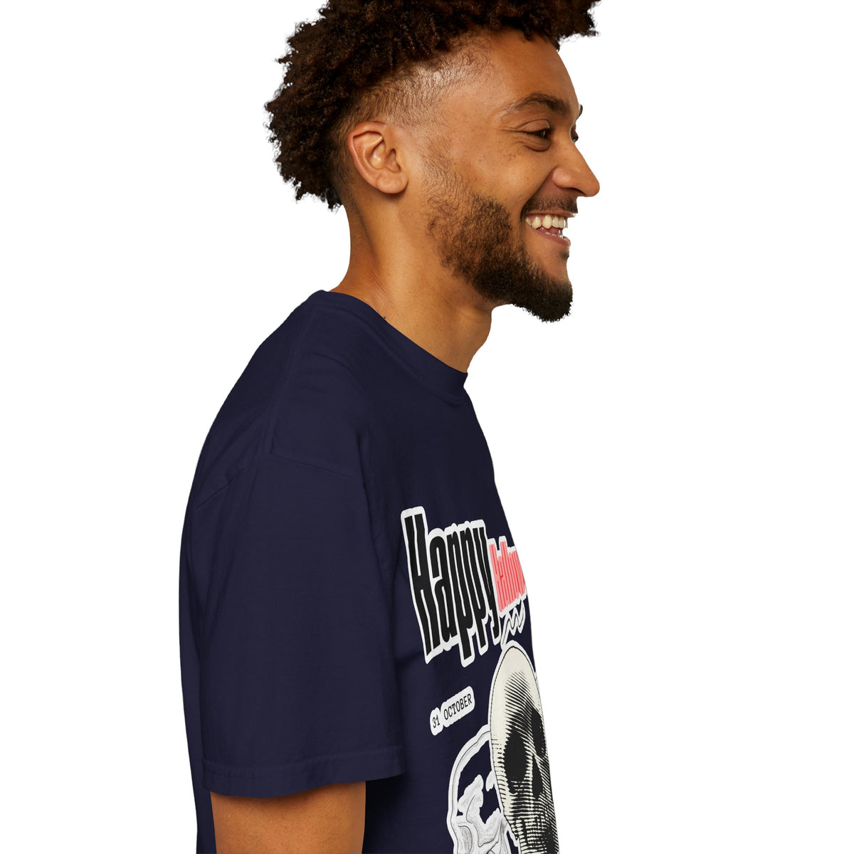 Happy Halloween Skull T-Shirt — Graphic Halloween Tee