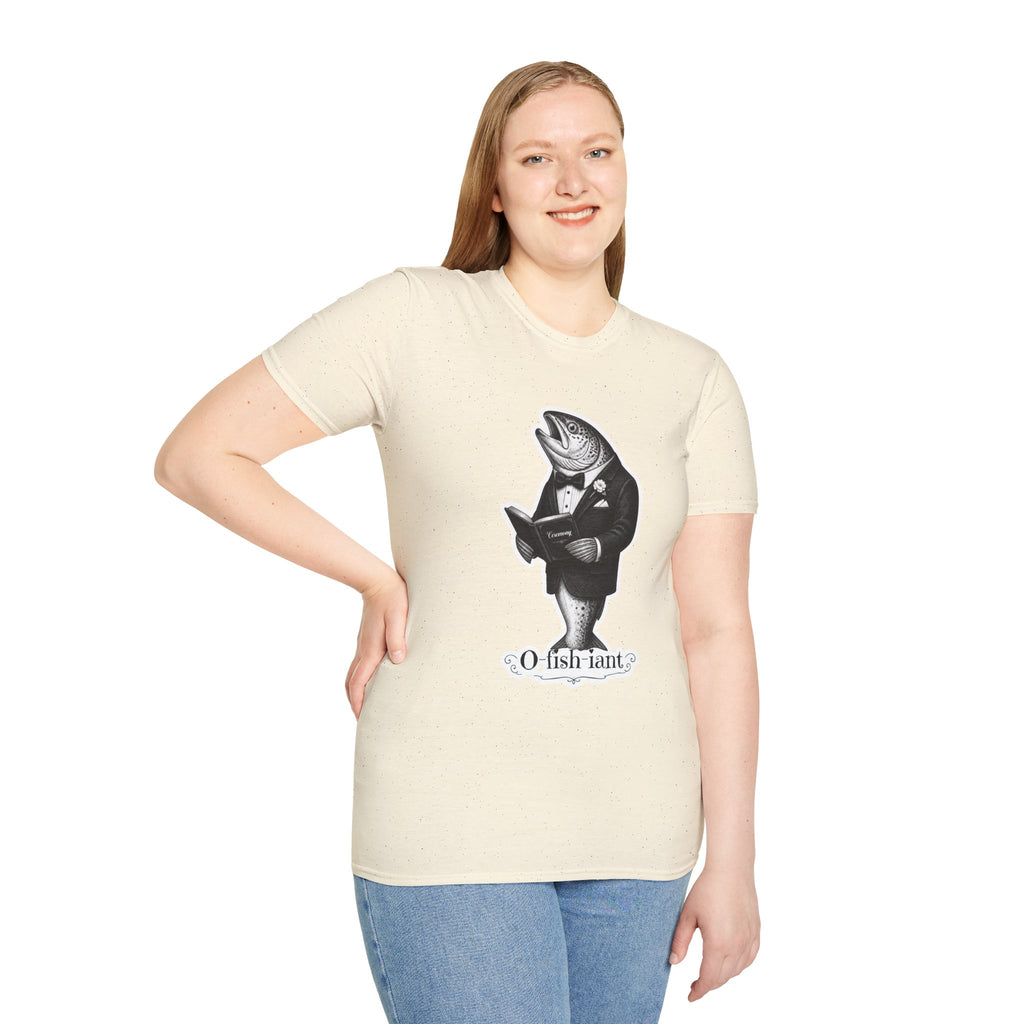 Salmon Gentleman T-Shirt — Dapper Fish Graphic Tee
