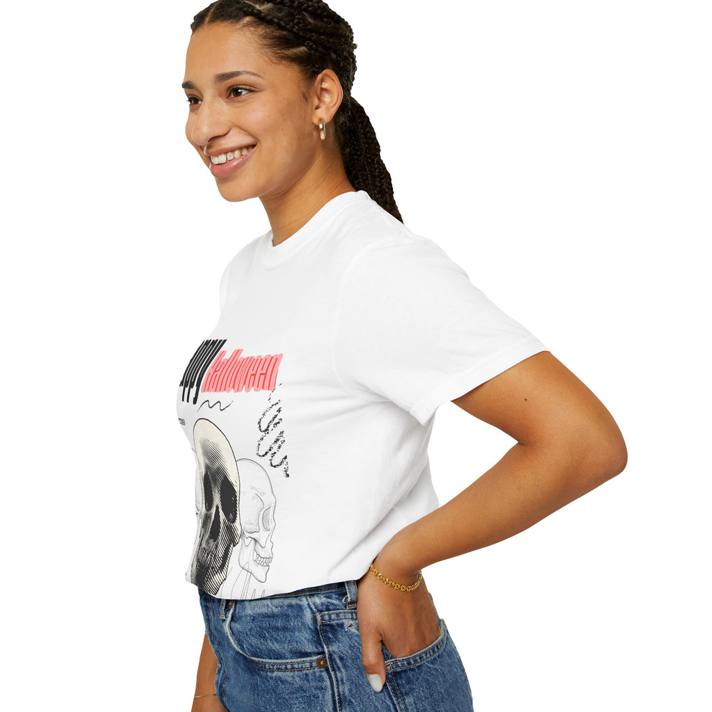 Happy Halloween Skull T-Shirt — Graphic Halloween Tee