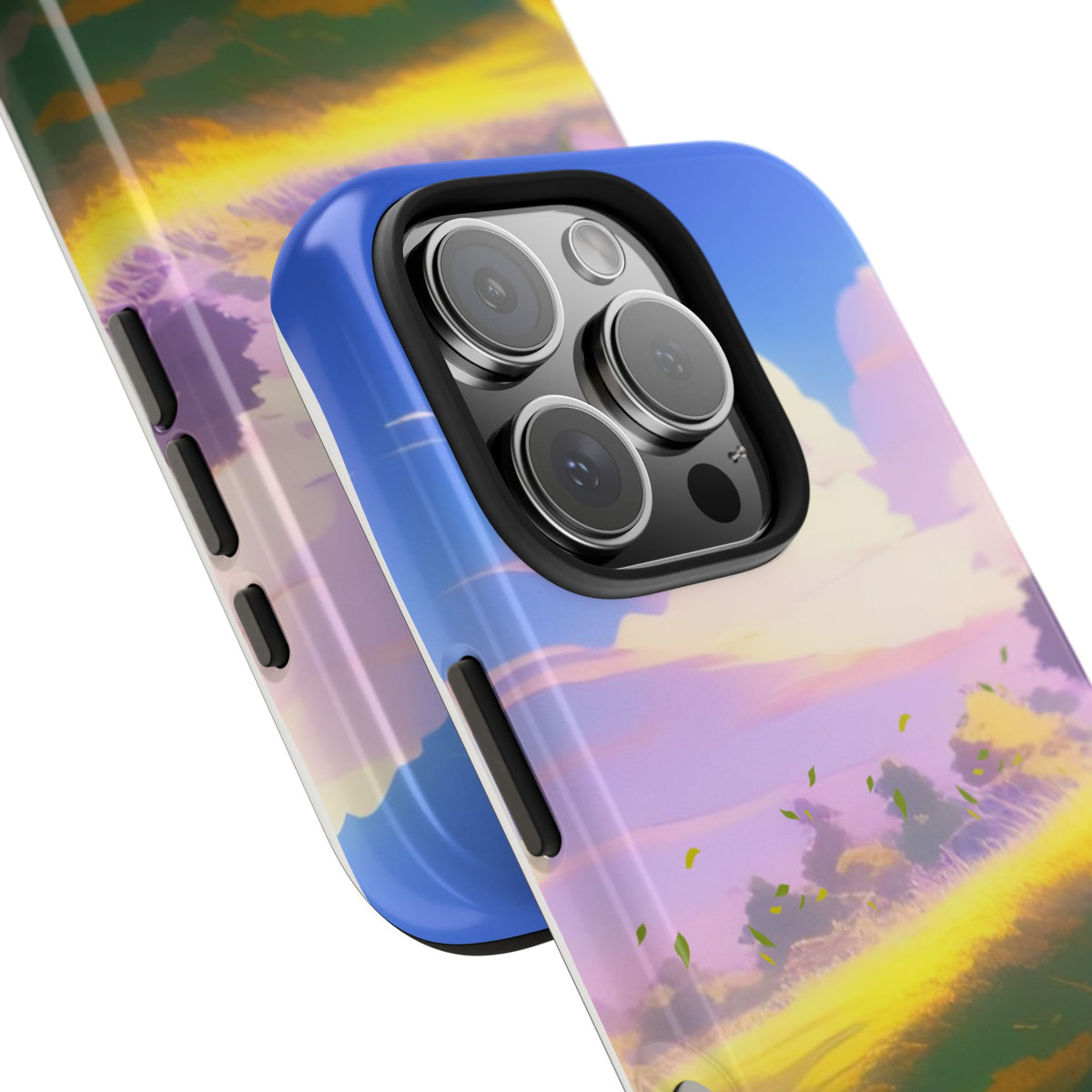 Scenic Sunset Field Tough Phone Case — Pastel Sky Landscape iPhone Case