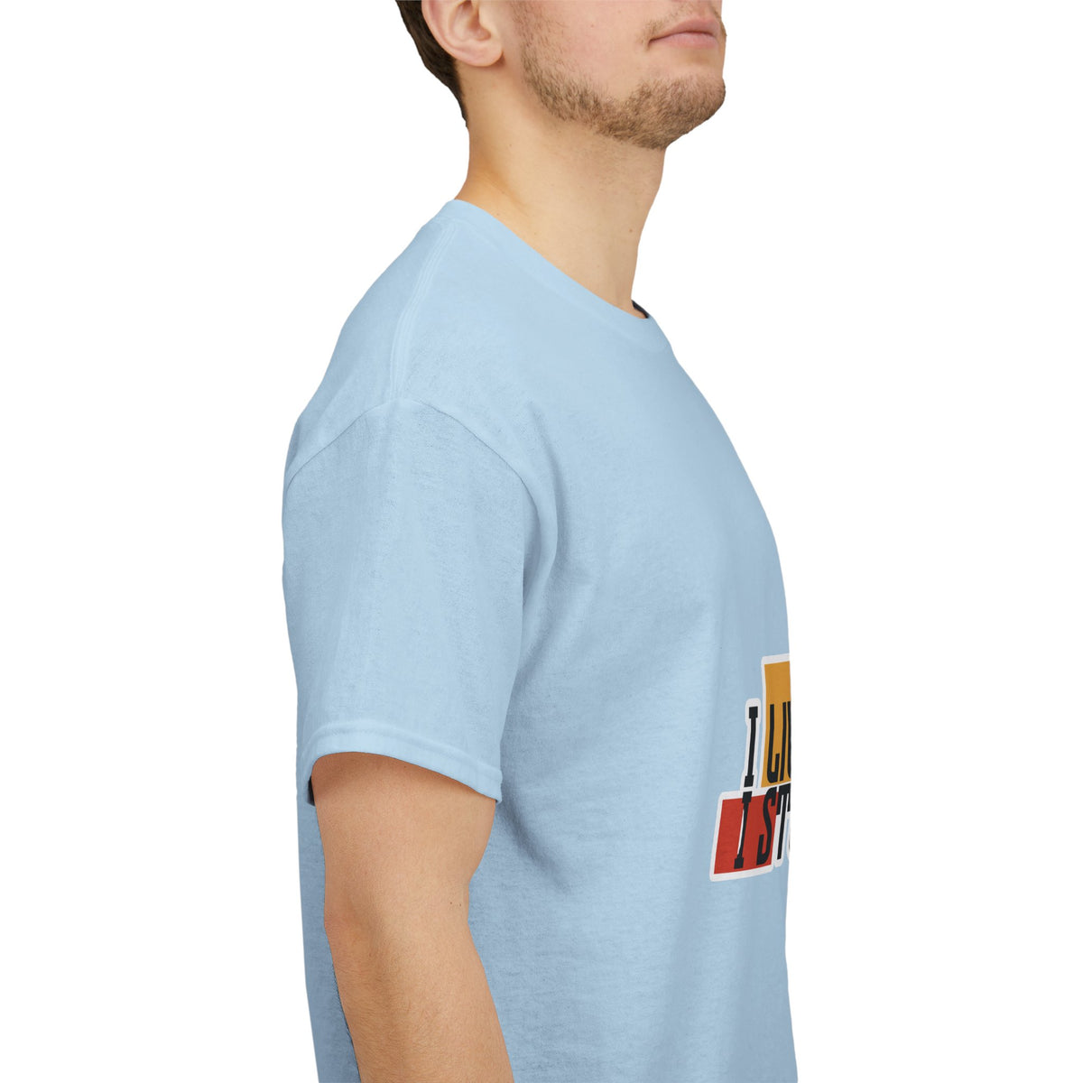 T-Shirt — I Live, I Study Graphic Tee (Minimalist Floral Collage)