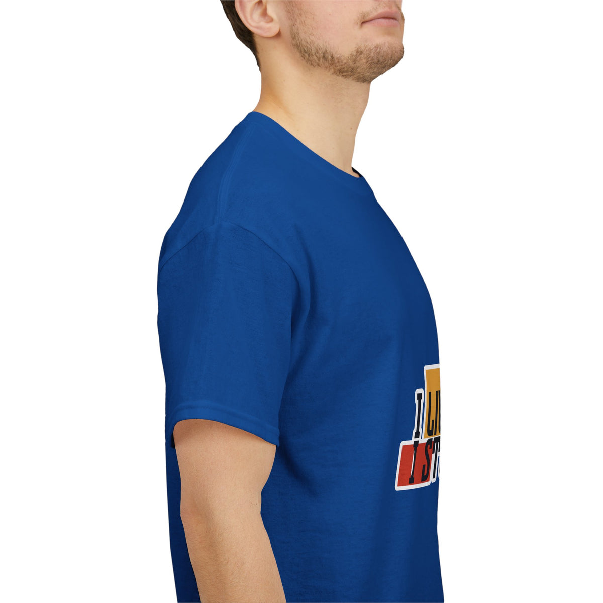 T-Shirt — I Live, I Study Graphic Tee (Minimalist Floral Collage)