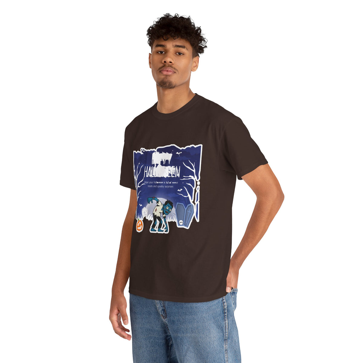 Happy Halloween Cute Witch T-Shirt — Halloween Graphic Tee for Kids & Adults