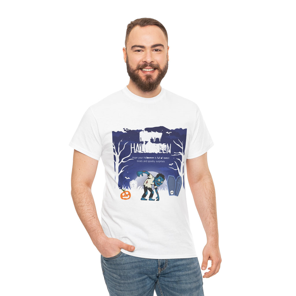 Happy Halloween Cute Witch T-Shirt — Halloween Graphic Tee for Kids & Adults