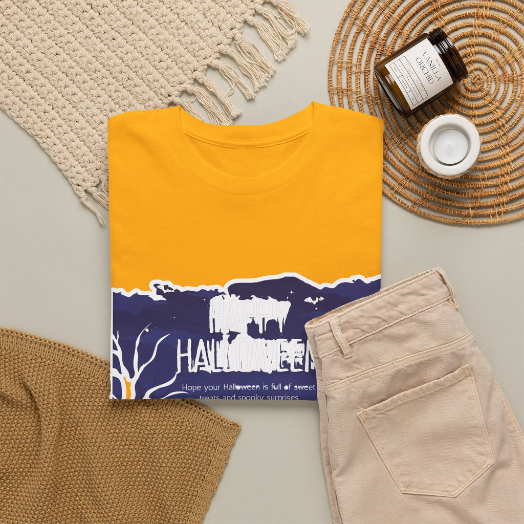 Happy Halloween Cute Witch T-Shirt — Halloween Graphic Tee for Kids & Adults