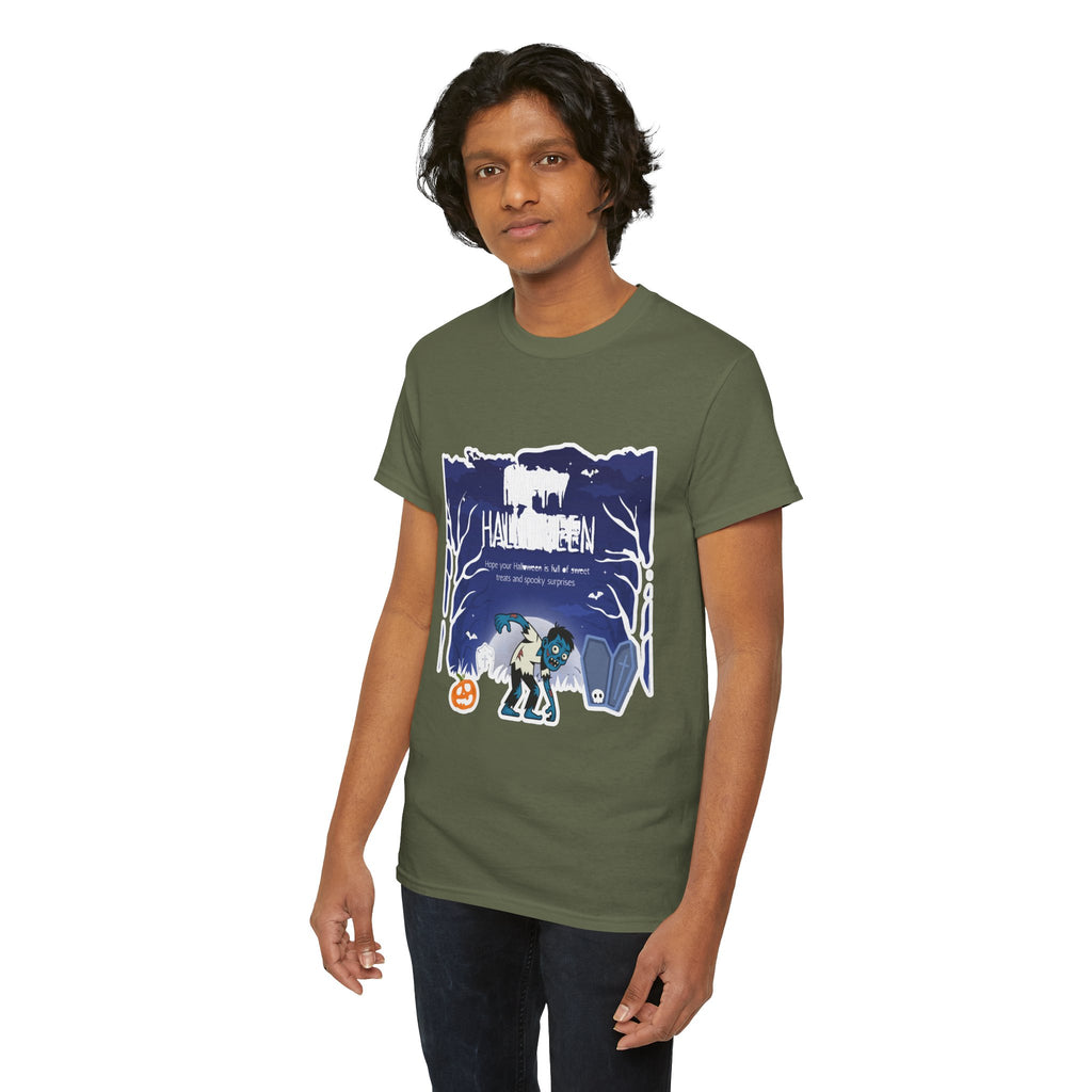 Happy Halloween Cute Witch T-Shirt — Halloween Graphic Tee for Kids & Adults