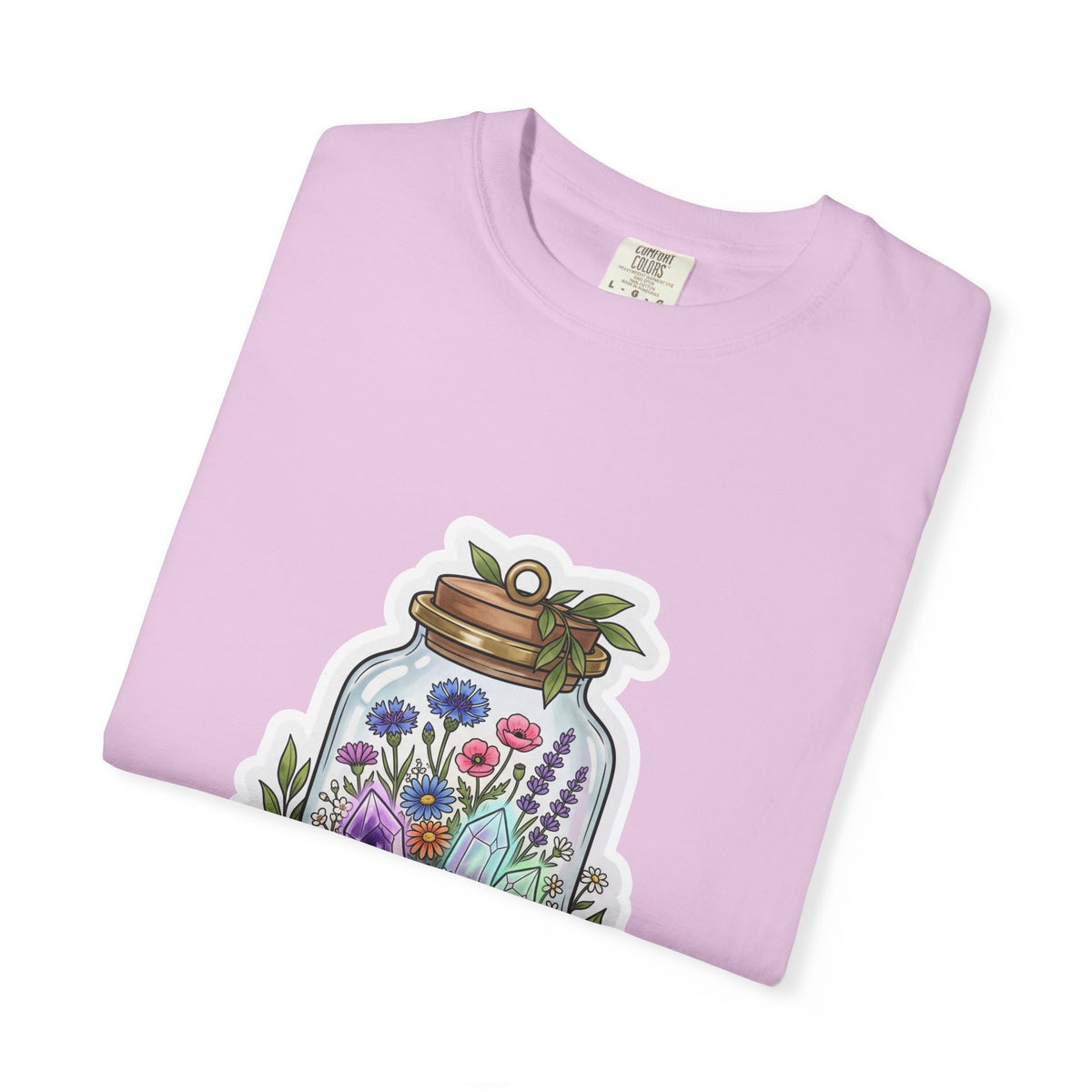 Terrarium Floral T-Shirt — "The Wild Terrarium" Botanical Jar Tee