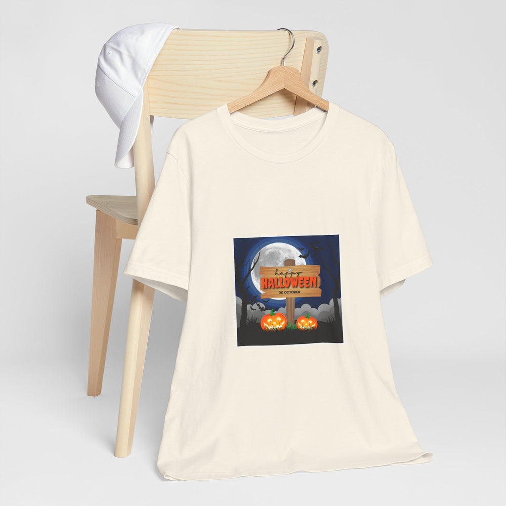 Halloween Pumpkin Sign T-Shirt — Happy Halloween Graphic Tee