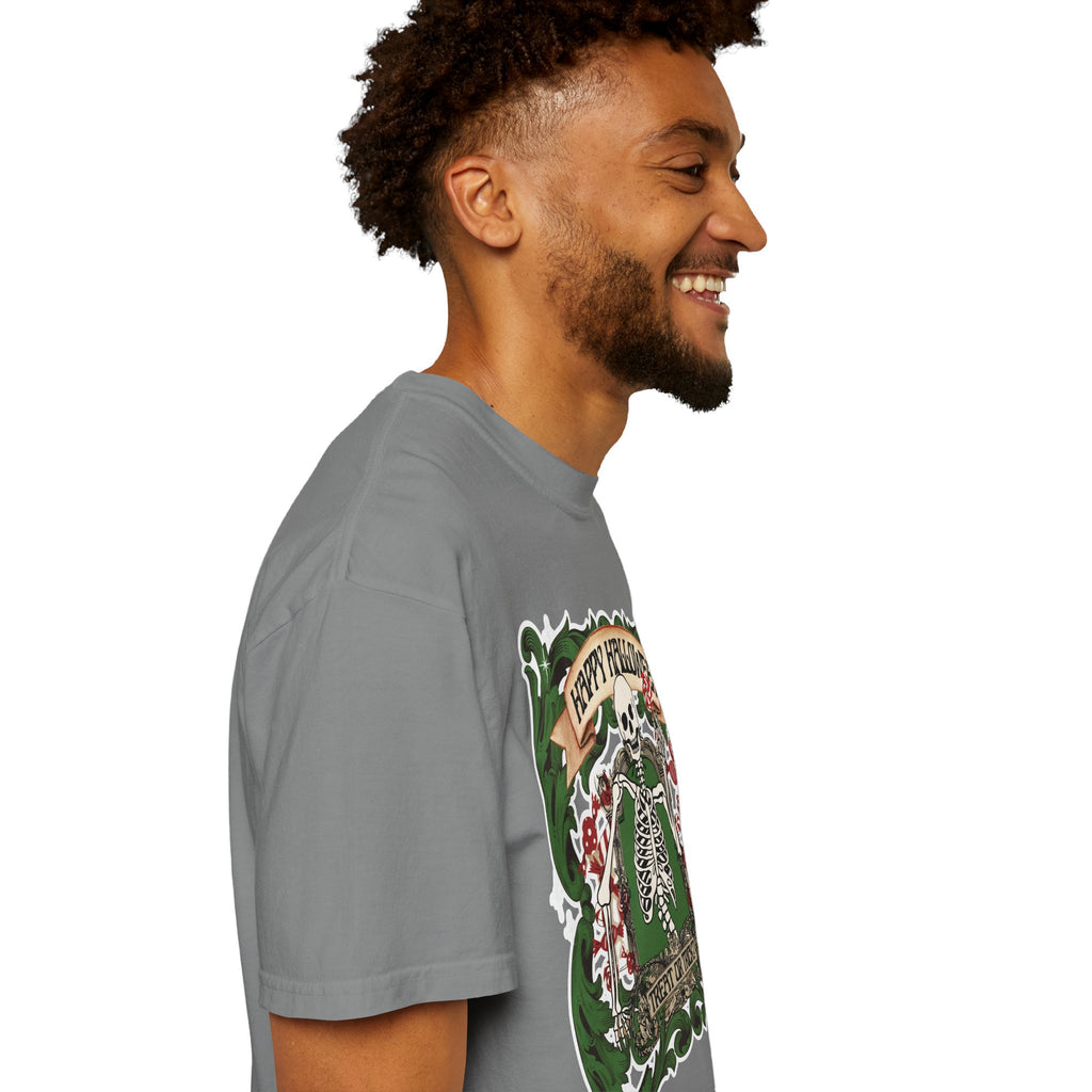 Happy Halloween Skeleton T-Shirt — Vintage Trick or Treat Graphic Tee