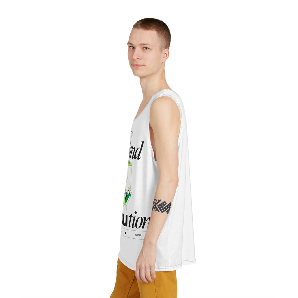 Funny Gardening Tank Top — 'I Dig and I Know Things' Men’s Graphic Tank