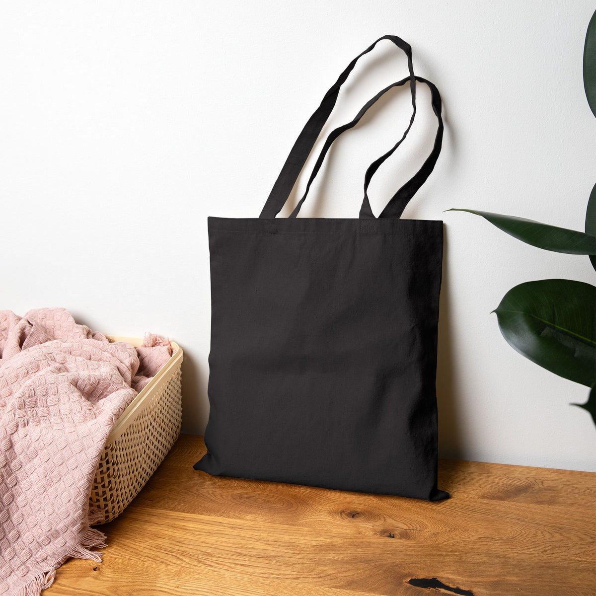 Halloween Tote Bag — "Happy Halloween" Ghost Pumpkin Canvas Tote