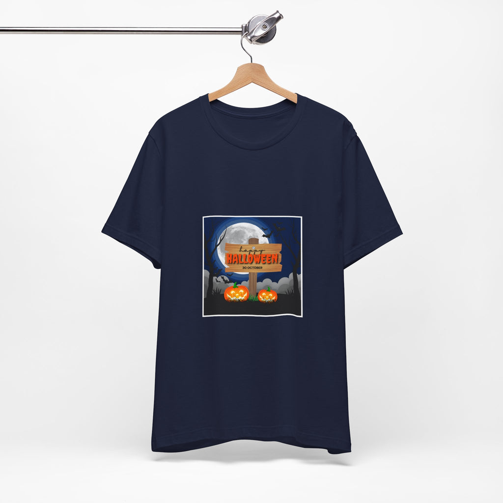 Halloween Pumpkin Sign T-Shirt — Happy Halloween Graphic Tee