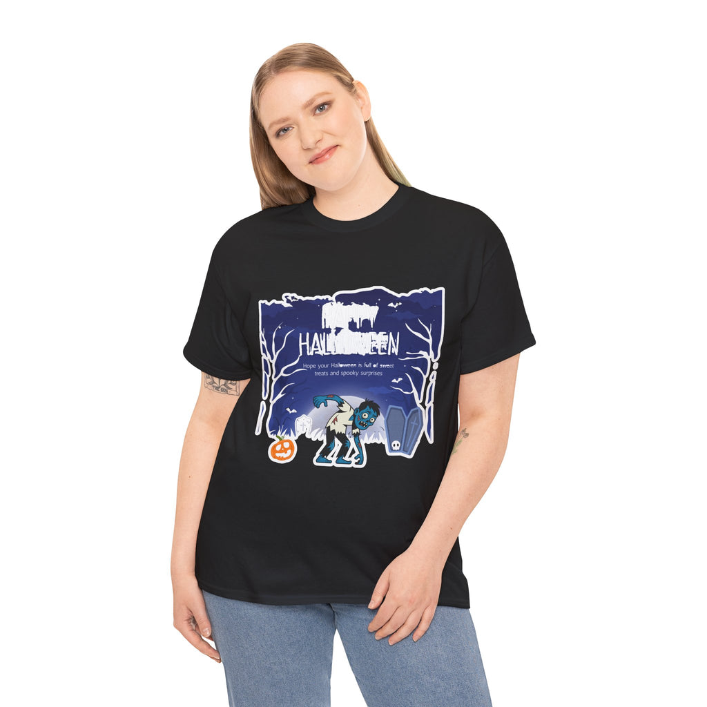 Happy Halloween Cute Witch T-Shirt — Halloween Graphic Tee for Kids & Adults