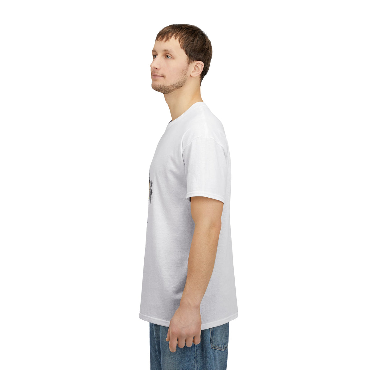 T-Shirt — I Live, I Study Graphic Tee (Minimalist Floral Collage)