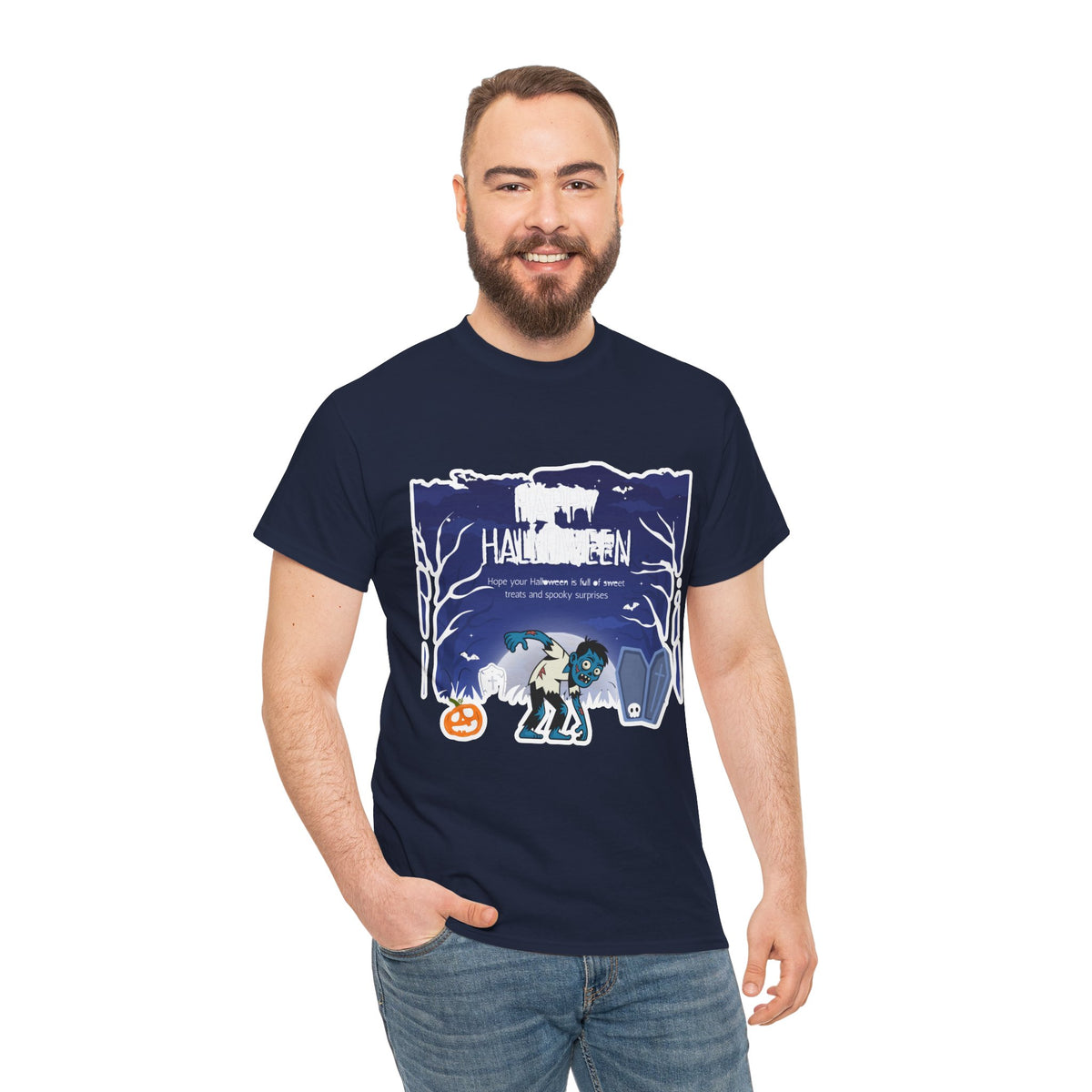 Happy Halloween Cute Witch T-Shirt — Halloween Graphic Tee for Kids & Adults