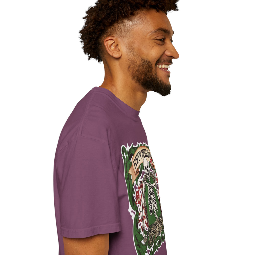 Happy Halloween Skeleton T-Shirt — Vintage Trick or Treat Graphic Tee