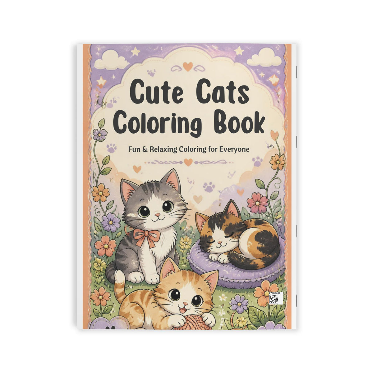 Cute Cats Coloring Book — Relaxing Cat Coloring for Kids & Adults