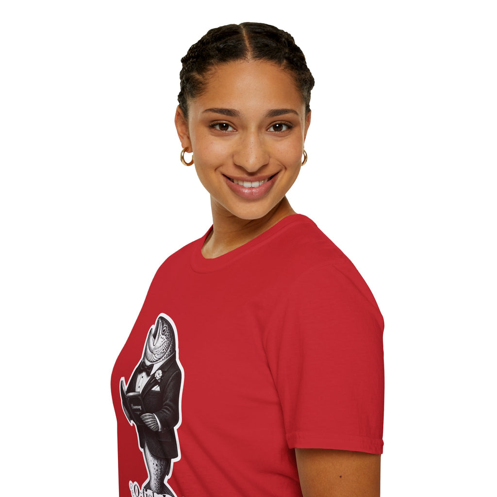Salmon Gentleman T-Shirt — Dapper Fish Graphic Tee