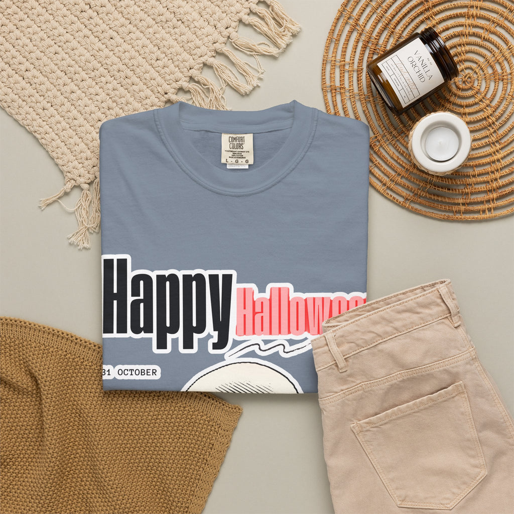 Happy Halloween Skull T-Shirt — Graphic Halloween Tee