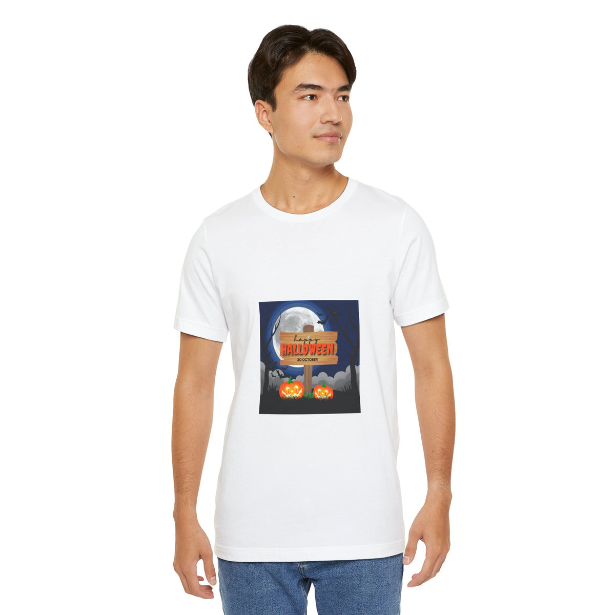 Halloween Pumpkin Sign T-Shirt — Happy Halloween Graphic Tee