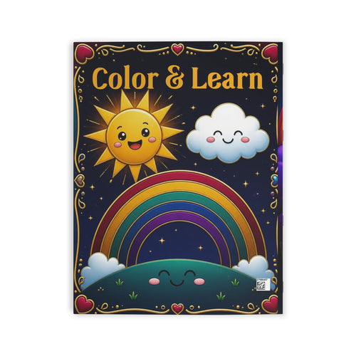 Color & Learn Coloring Book for Kids — Educational Preschool Activity Book