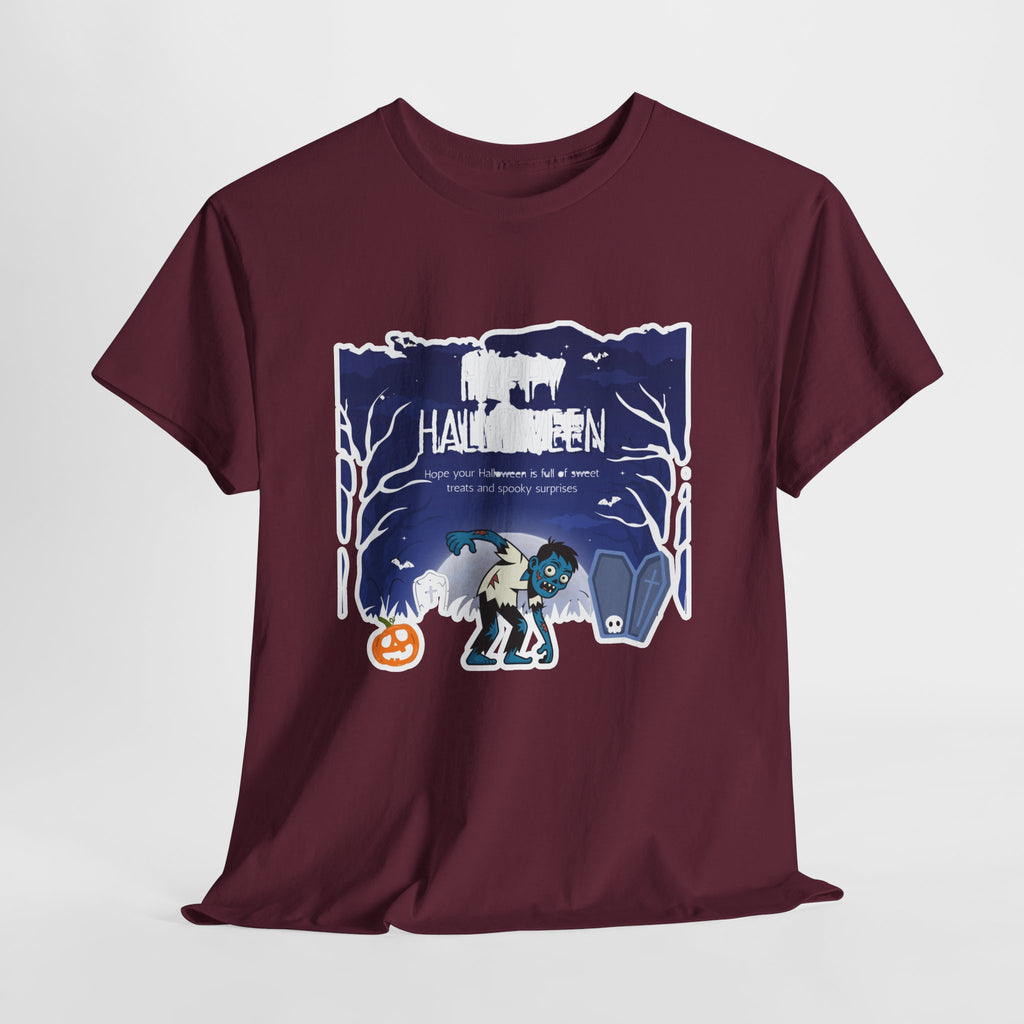 Happy Halloween Cute Witch T-Shirt — Halloween Graphic Tee for Kids & Adults