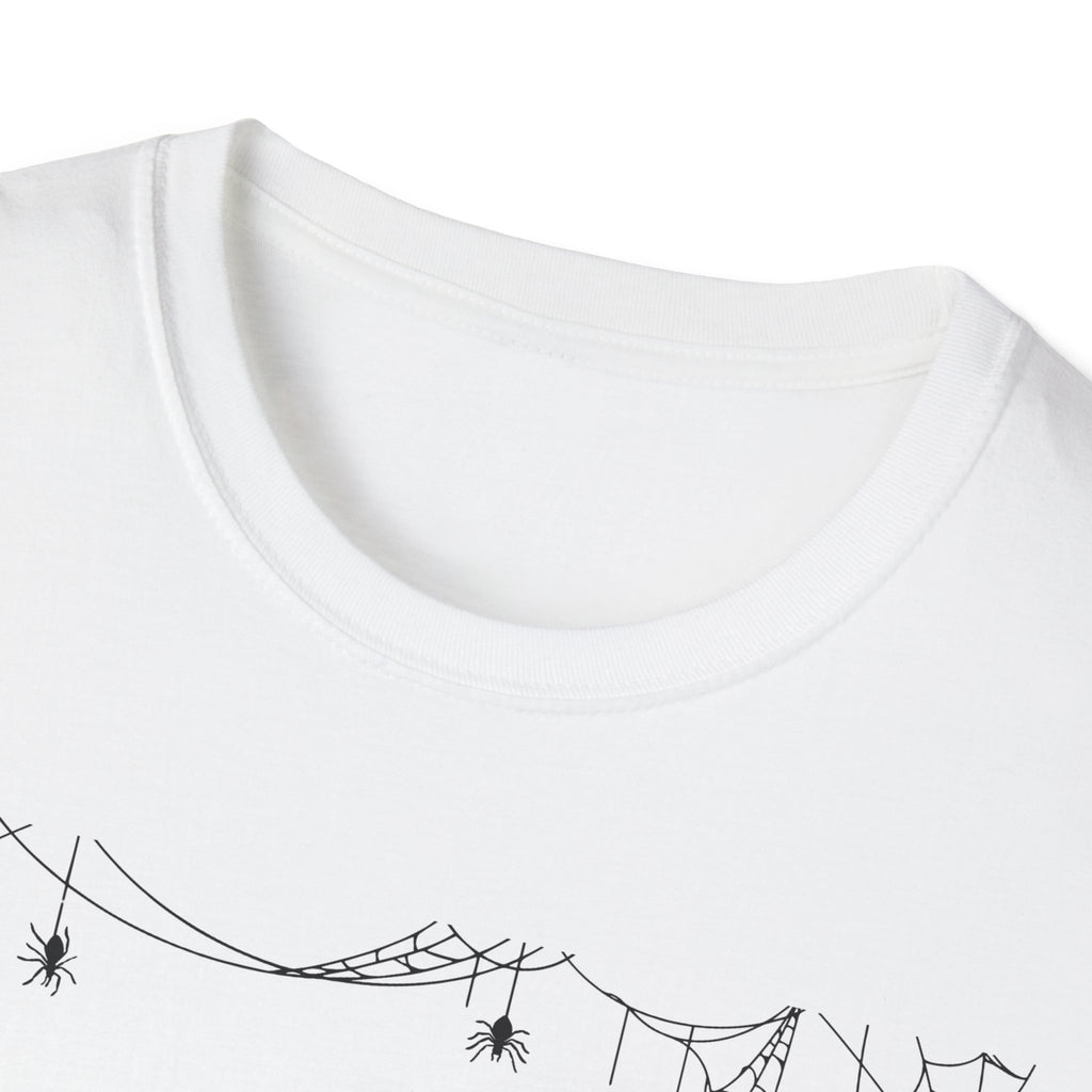 Halloween Moon Silhouette T-Shirt — Spooky Graveyard Pumpkin Scene