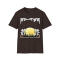 Halloween Moon Silhouette T-Shirt — Spooky Graveyard Pumpkin Scene