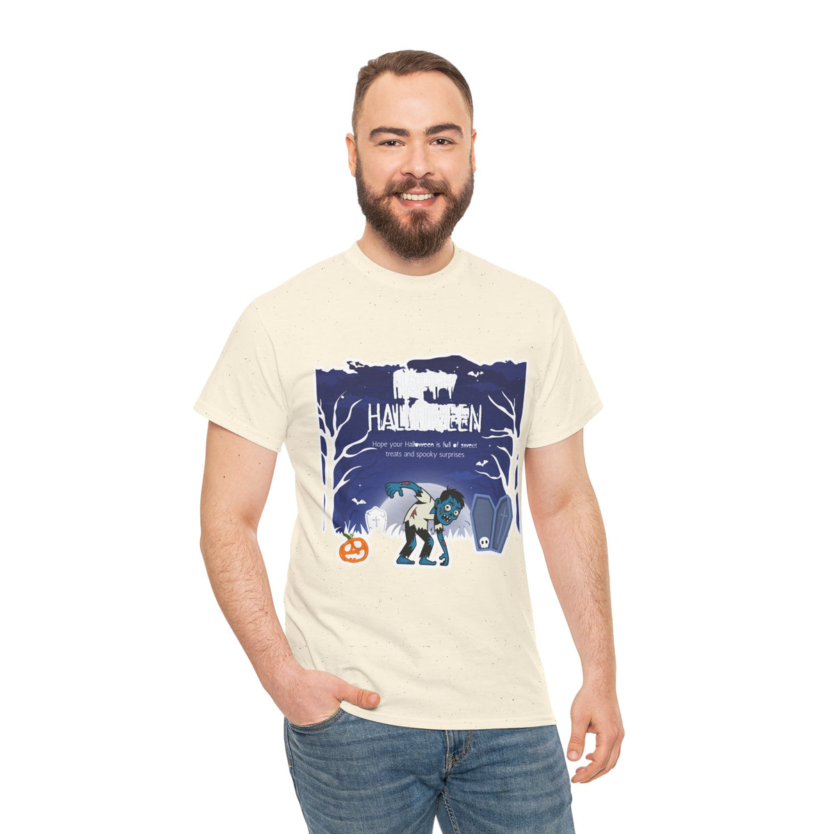 Happy Halloween Cute Witch T-Shirt — Halloween Graphic Tee for Kids & Adults