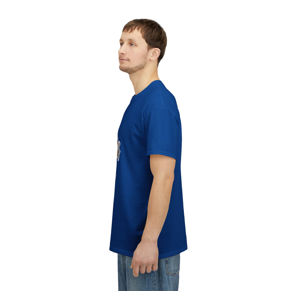 T-Shirt — I Live, I Study Graphic Tee (Minimalist Floral Collage)