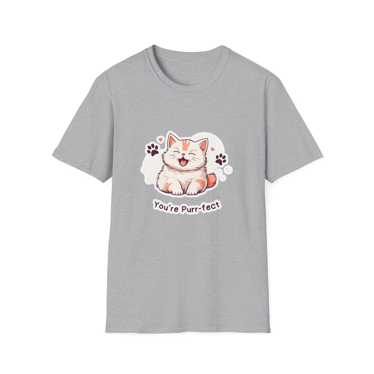 Cat T-Shirt — Cute 'You're Purr-fect' Kitten Graphic Tee