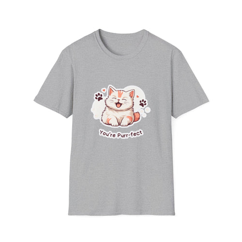 Cat T-Shirt — Cute 'You're Purr-fect' Kitten Graphic Tee