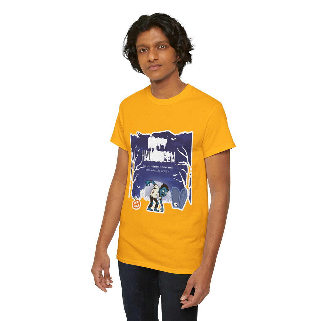 Happy Halloween Cute Witch T-Shirt — Halloween Graphic Tee for Kids & Adults