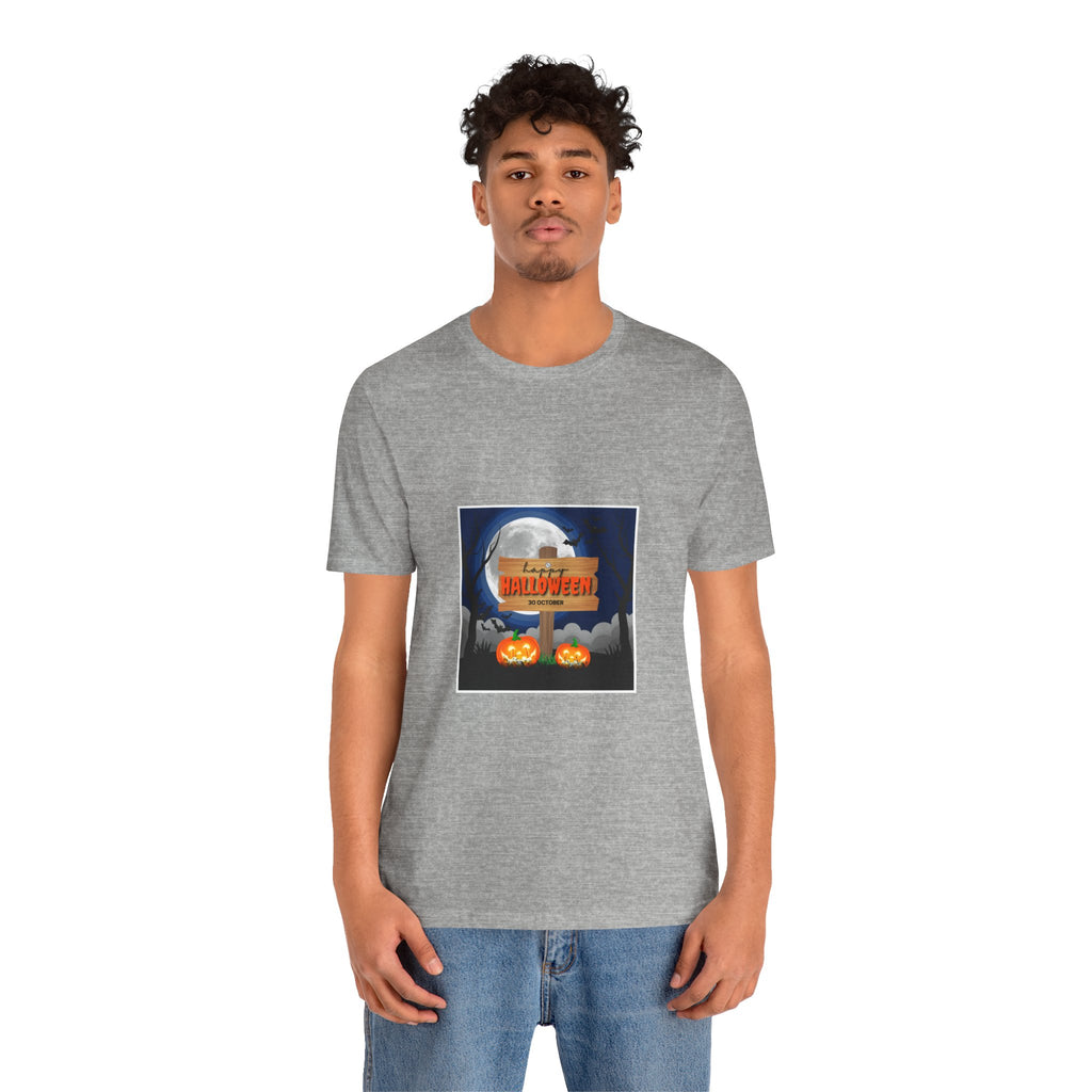 Halloween Pumpkin Sign T-Shirt — Happy Halloween Graphic Tee
