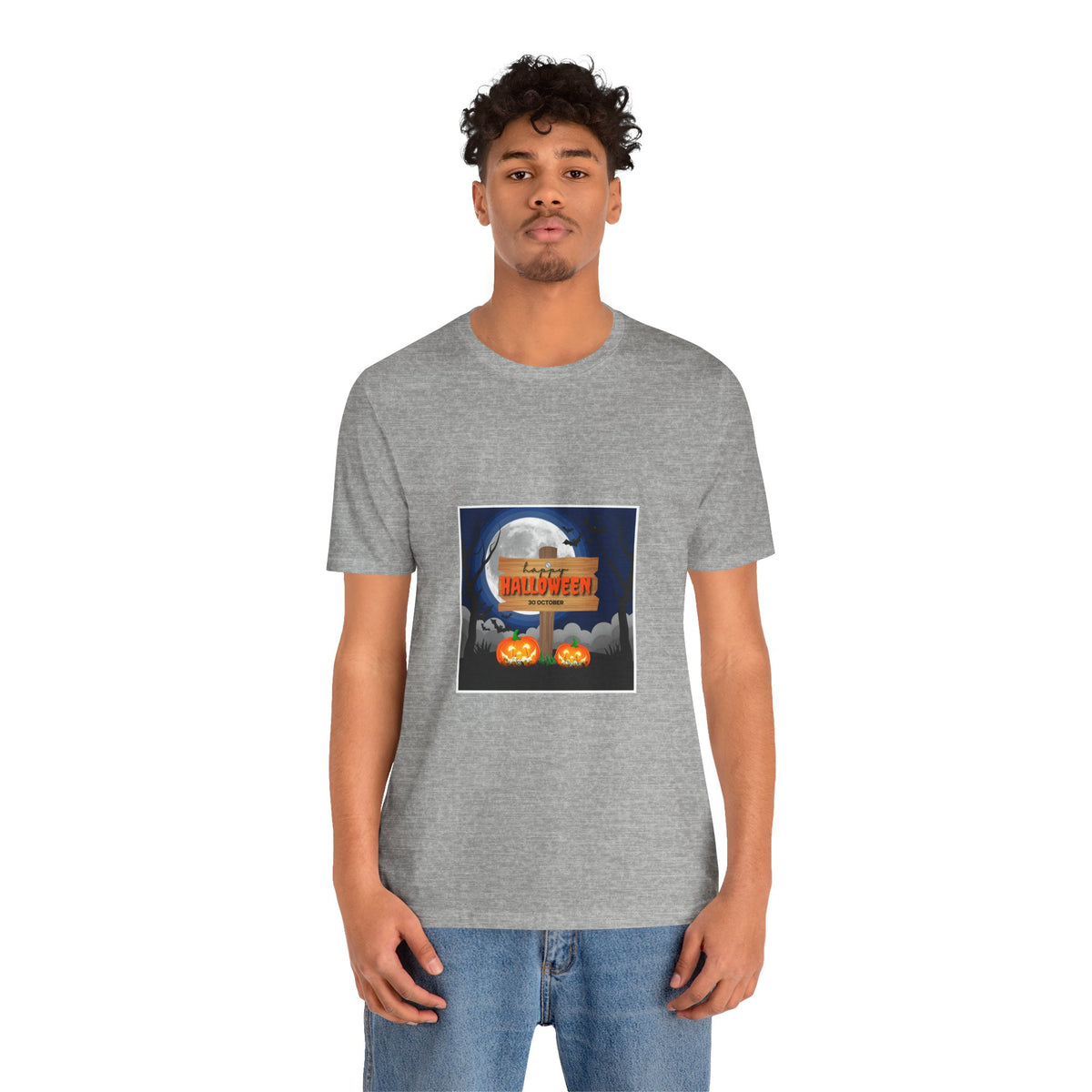 Halloween Pumpkin Sign T-Shirt — Happy Halloween Graphic Tee