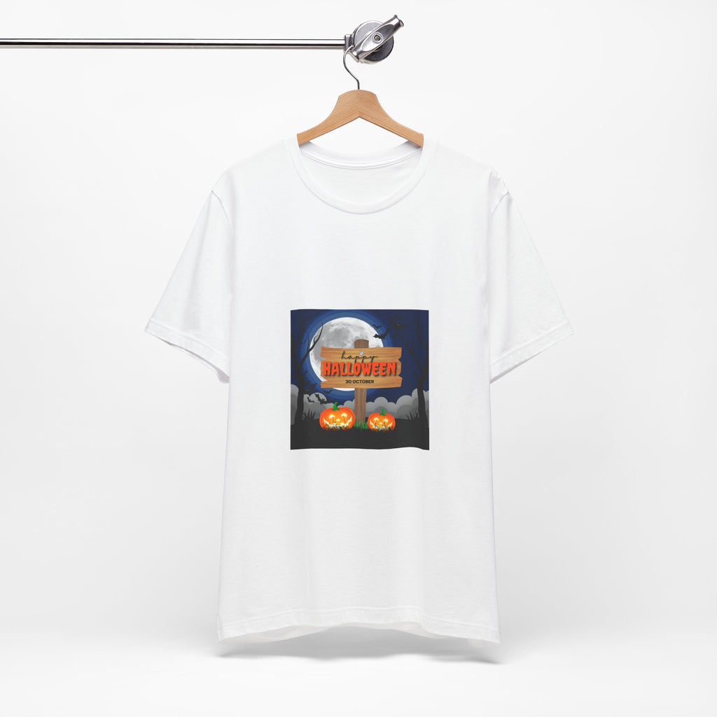 Halloween Pumpkin Sign T-Shirt — Happy Halloween Graphic Tee