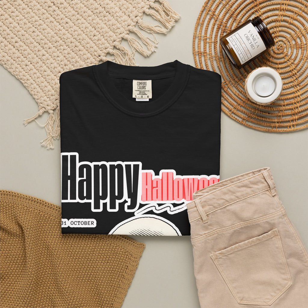 Happy Halloween Skull T-Shirt — Graphic Halloween Tee