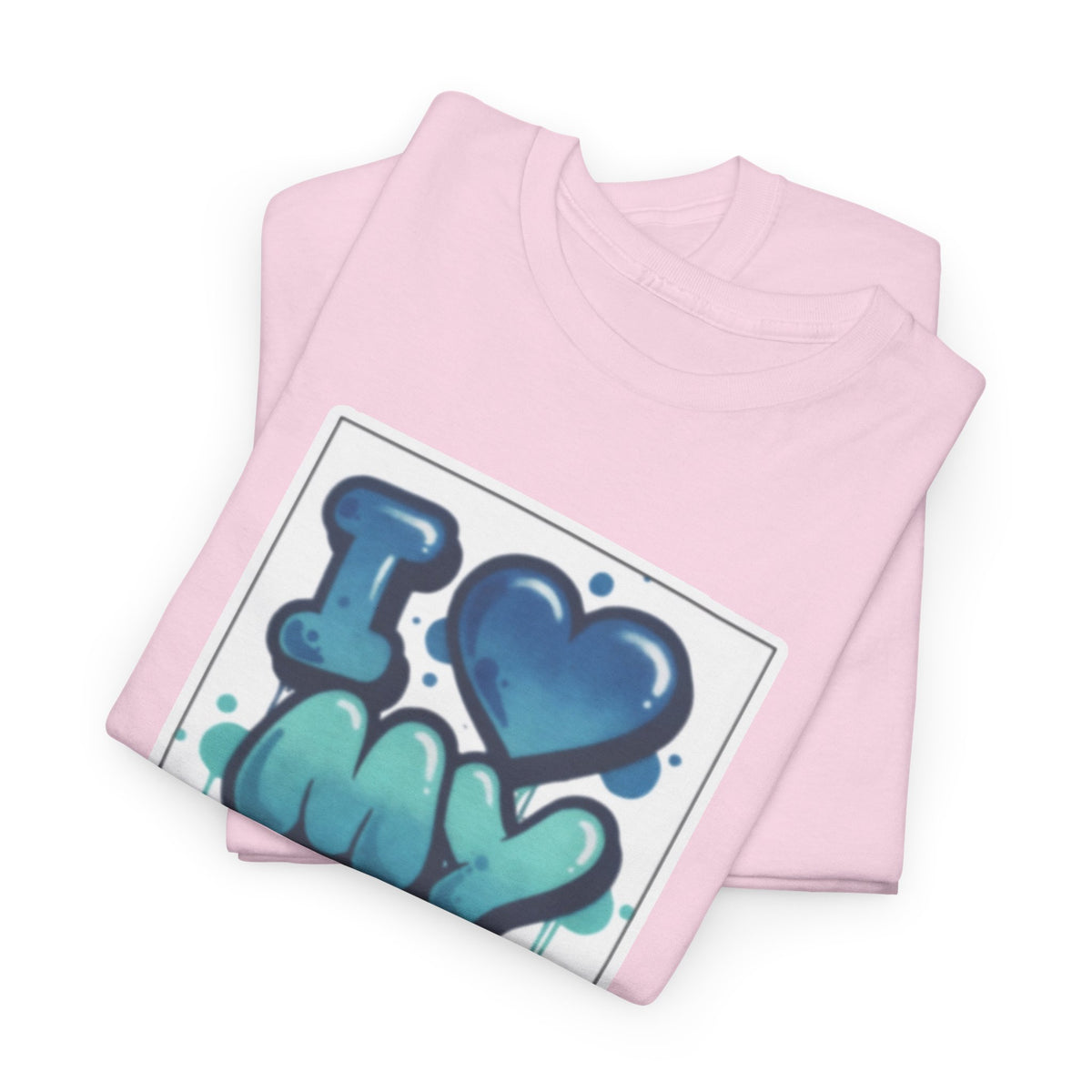 I LOVE My GF T-Shirt — Cute Blue Graffiti Love Tee for Girlfriend Gifts