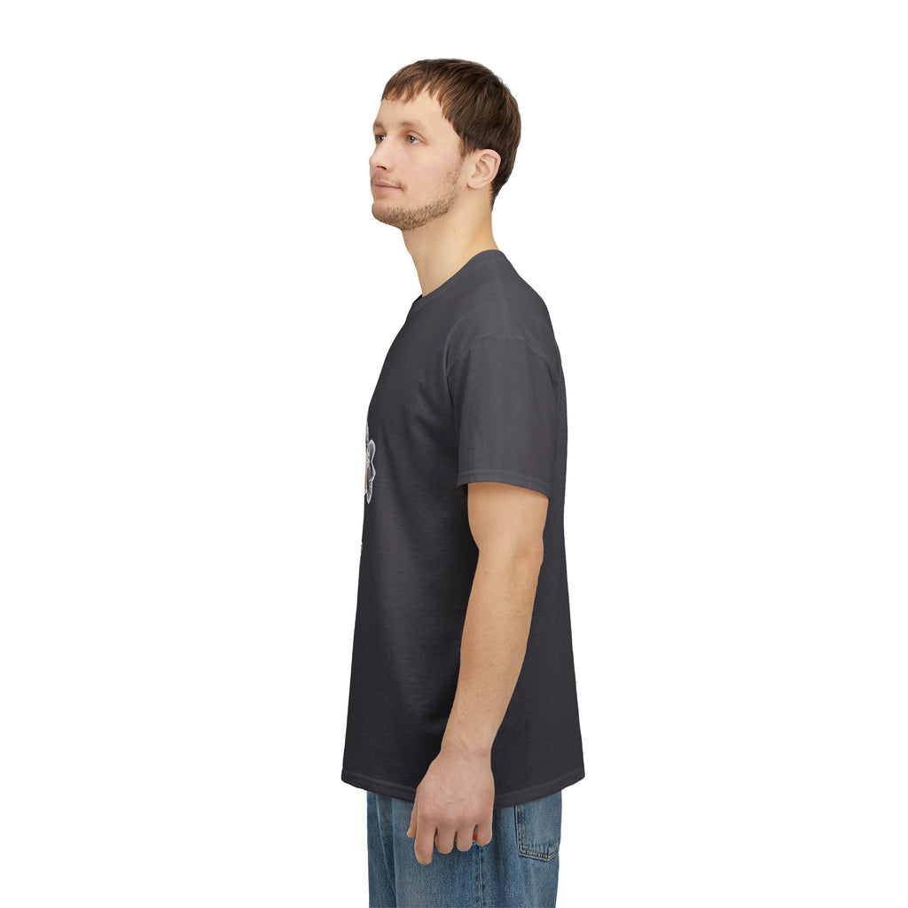 T-Shirt — I Live, I Study Graphic Tee (Minimalist Floral Collage)