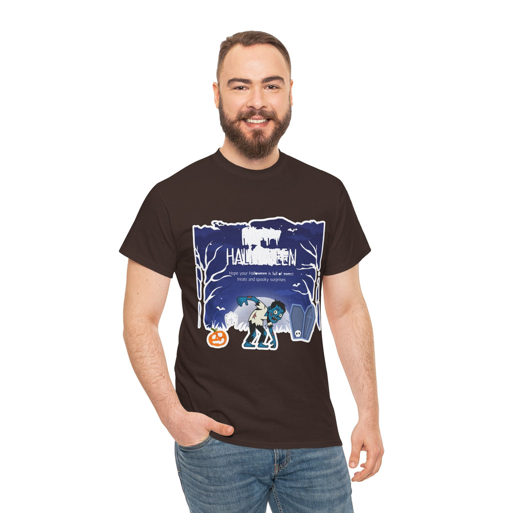 Happy Halloween Cute Witch T-Shirt — Halloween Graphic Tee for Kids & Adults
