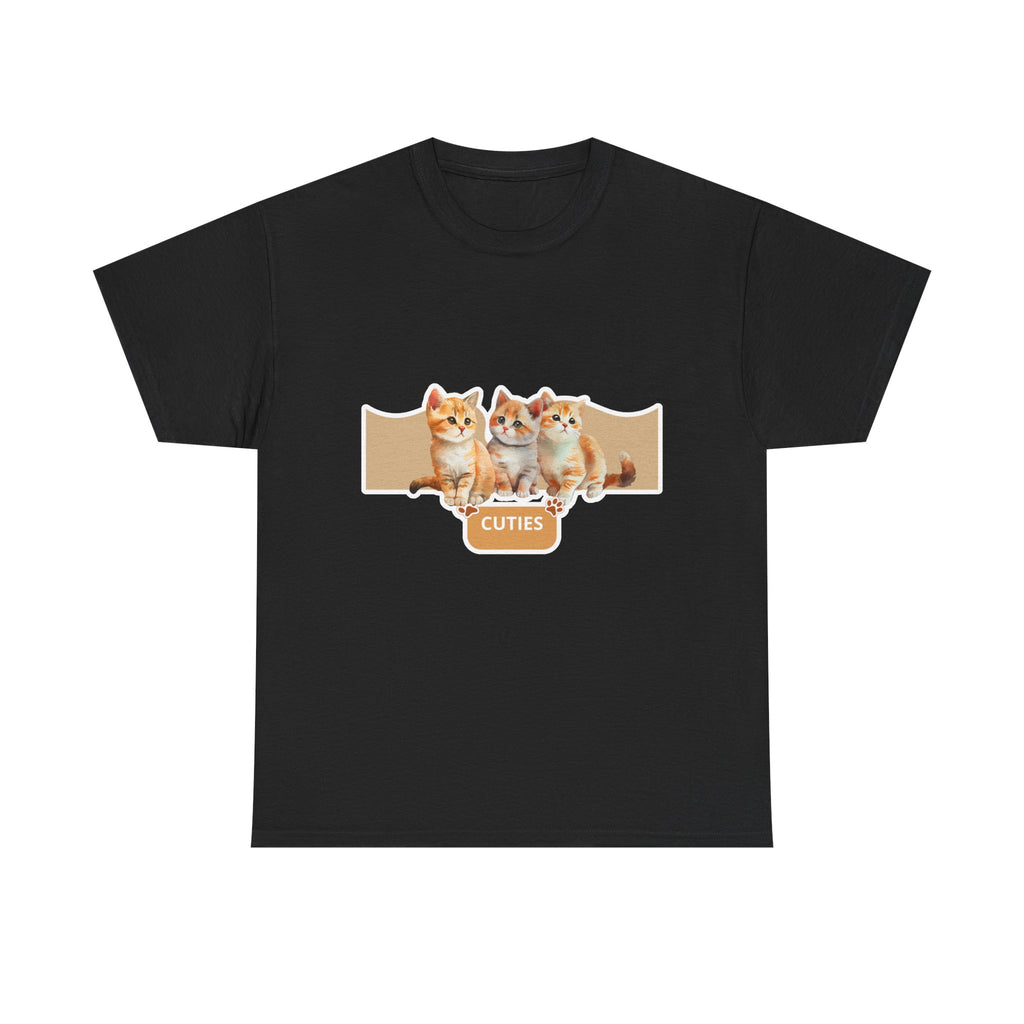 Cute Kittens "Cuties" T-Shirt - Adorable Cat Graphic Tee for Cat Lovers