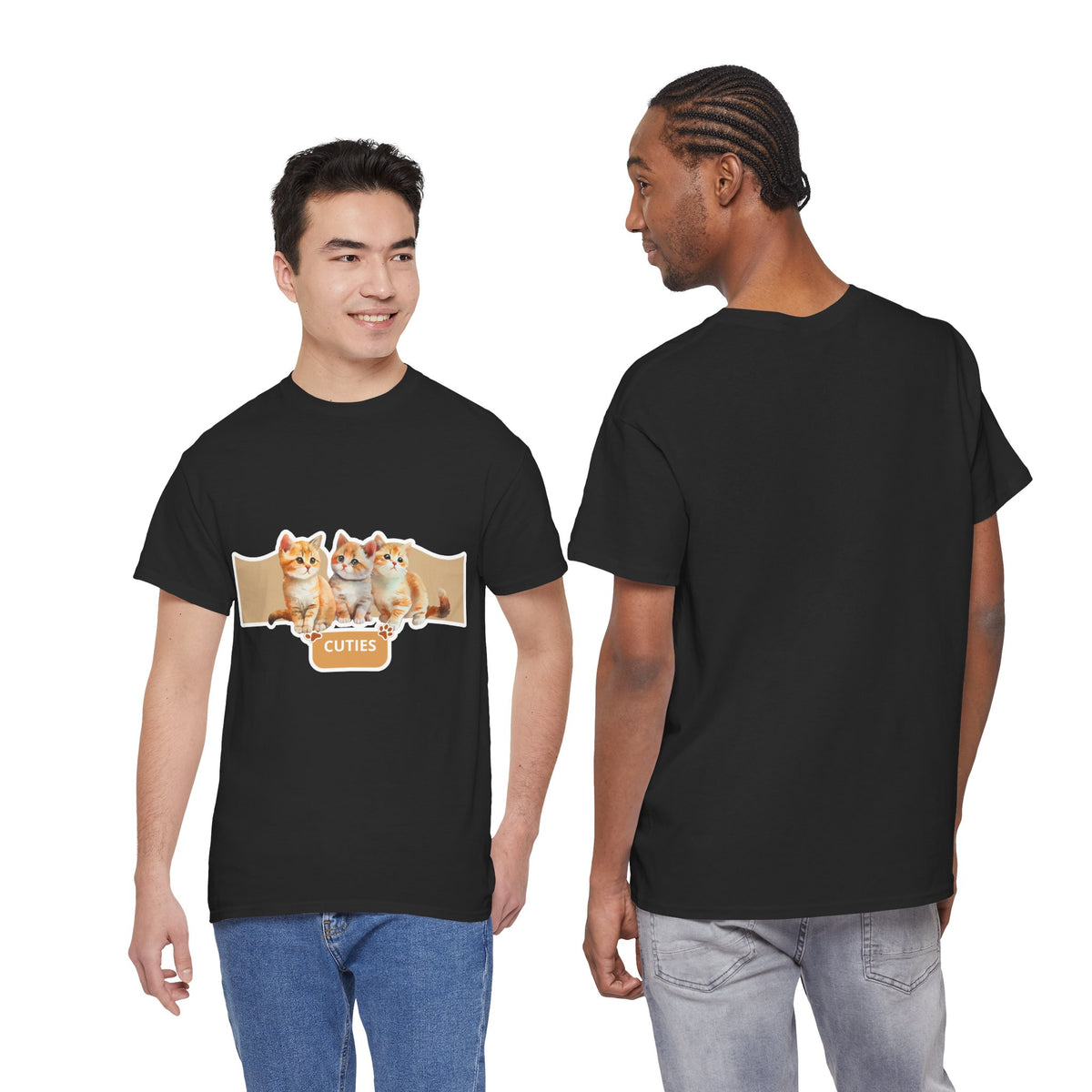 Cute Kittens "Cuties" T-Shirt - Adorable Cat Graphic Tee for Cat Lovers