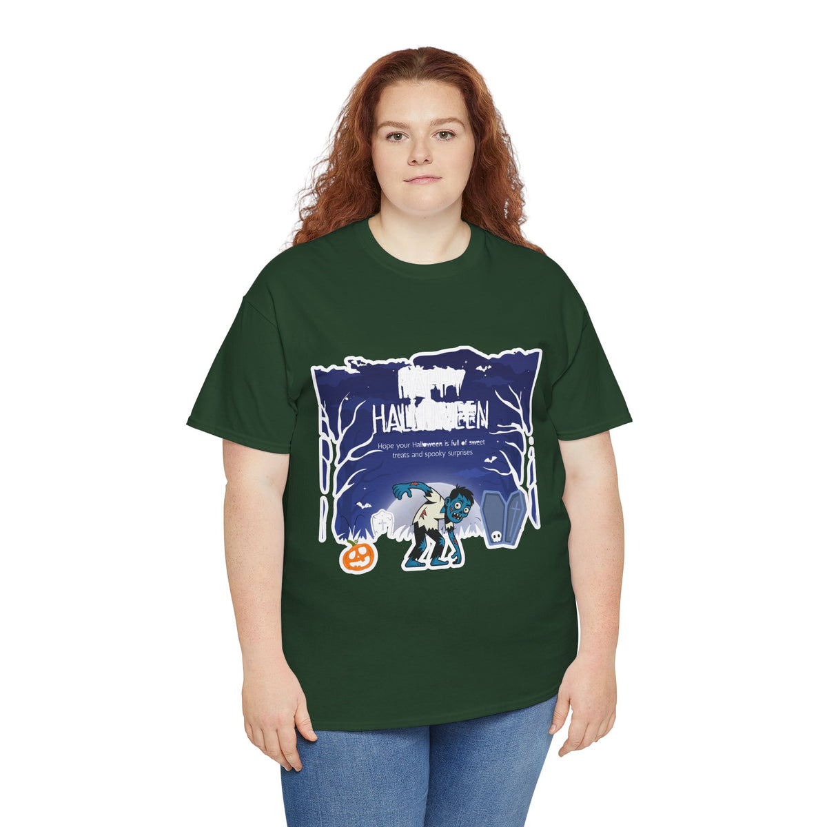 Happy Halloween Cute Witch T-Shirt — Halloween Graphic Tee for Kids & Adults