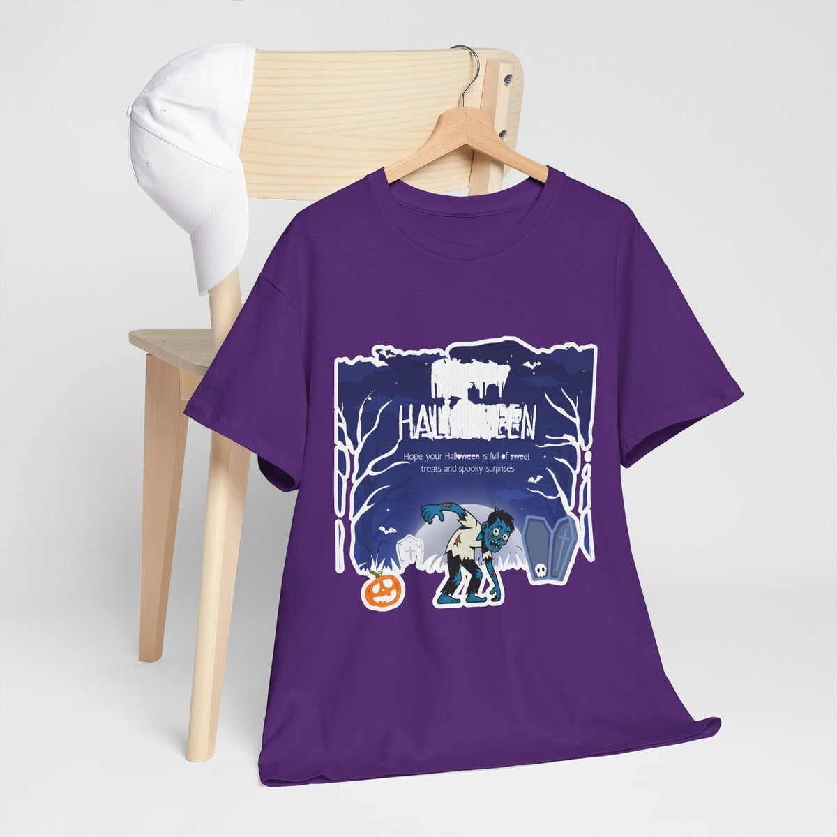 Happy Halloween Cute Witch T-Shirt — Halloween Graphic Tee for Kids & Adults