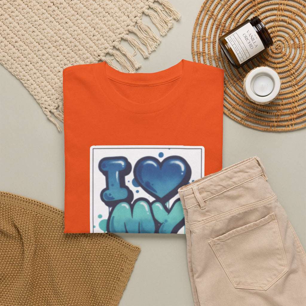 I LOVE My GF T-Shirt — Cute Blue Graffiti Love Tee for Girlfriend Gifts