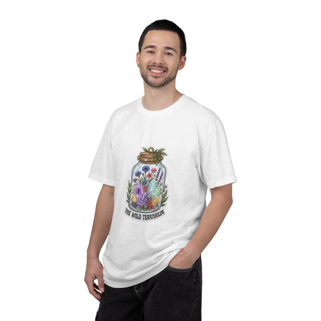 Terrarium Floral T-Shirt — "The Wild Terrarium" Botanical Jar Tee