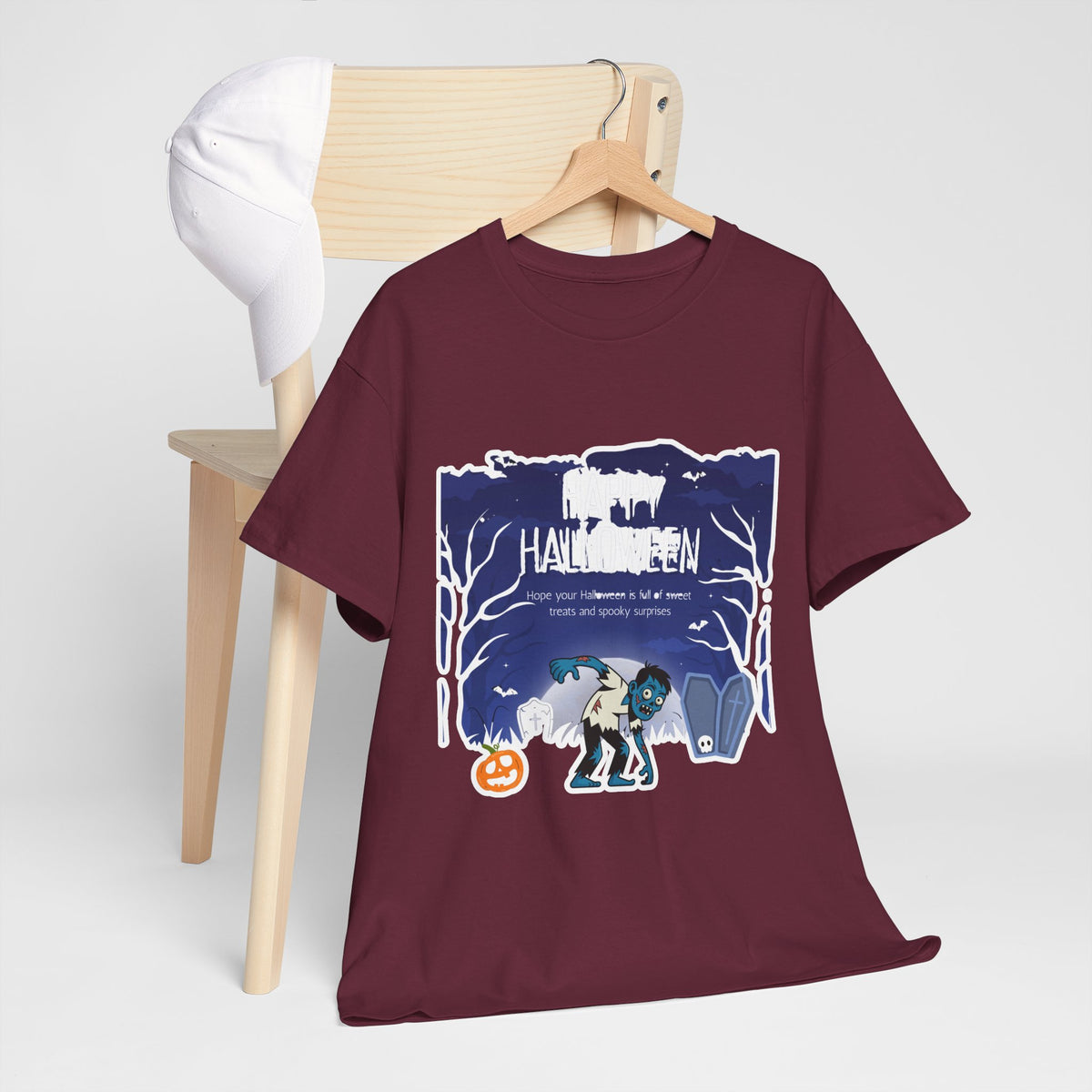 Happy Halloween Cute Witch T-Shirt — Halloween Graphic Tee for Kids & Adults