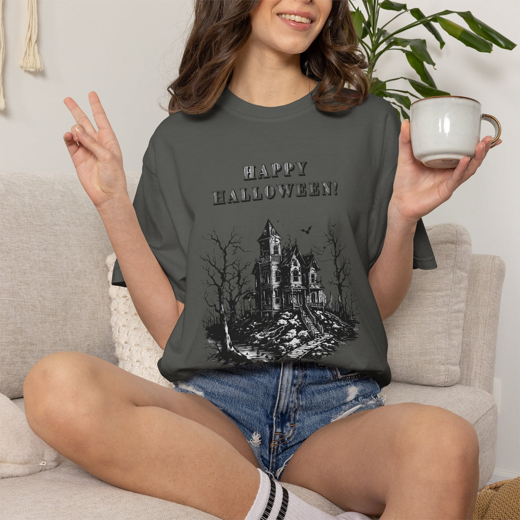 Happy Halloween Haunted House T-Shirt
