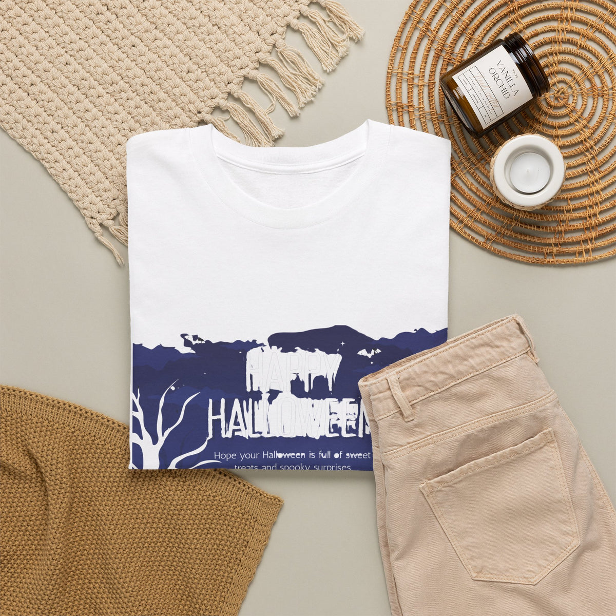 Happy Halloween Cute Witch T-Shirt — Halloween Graphic Tee for Kids & Adults