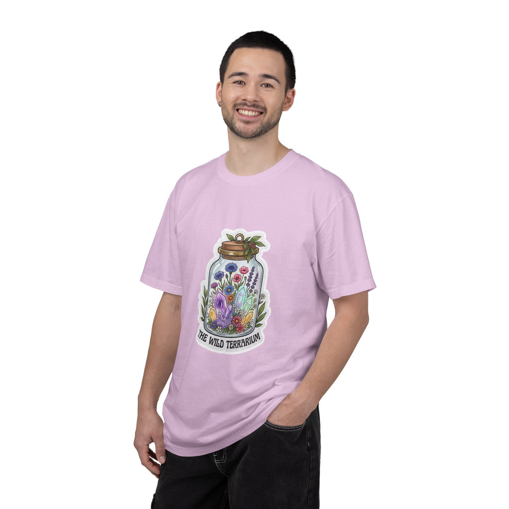 Terrarium Floral T-Shirt — "The Wild Terrarium" Botanical Jar Tee